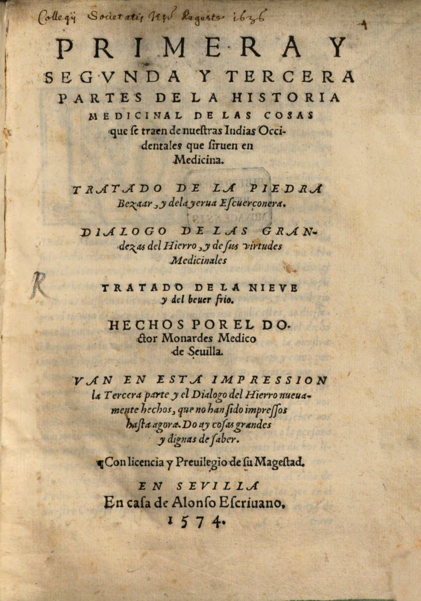 Historia medicinal der Indias Occidentales